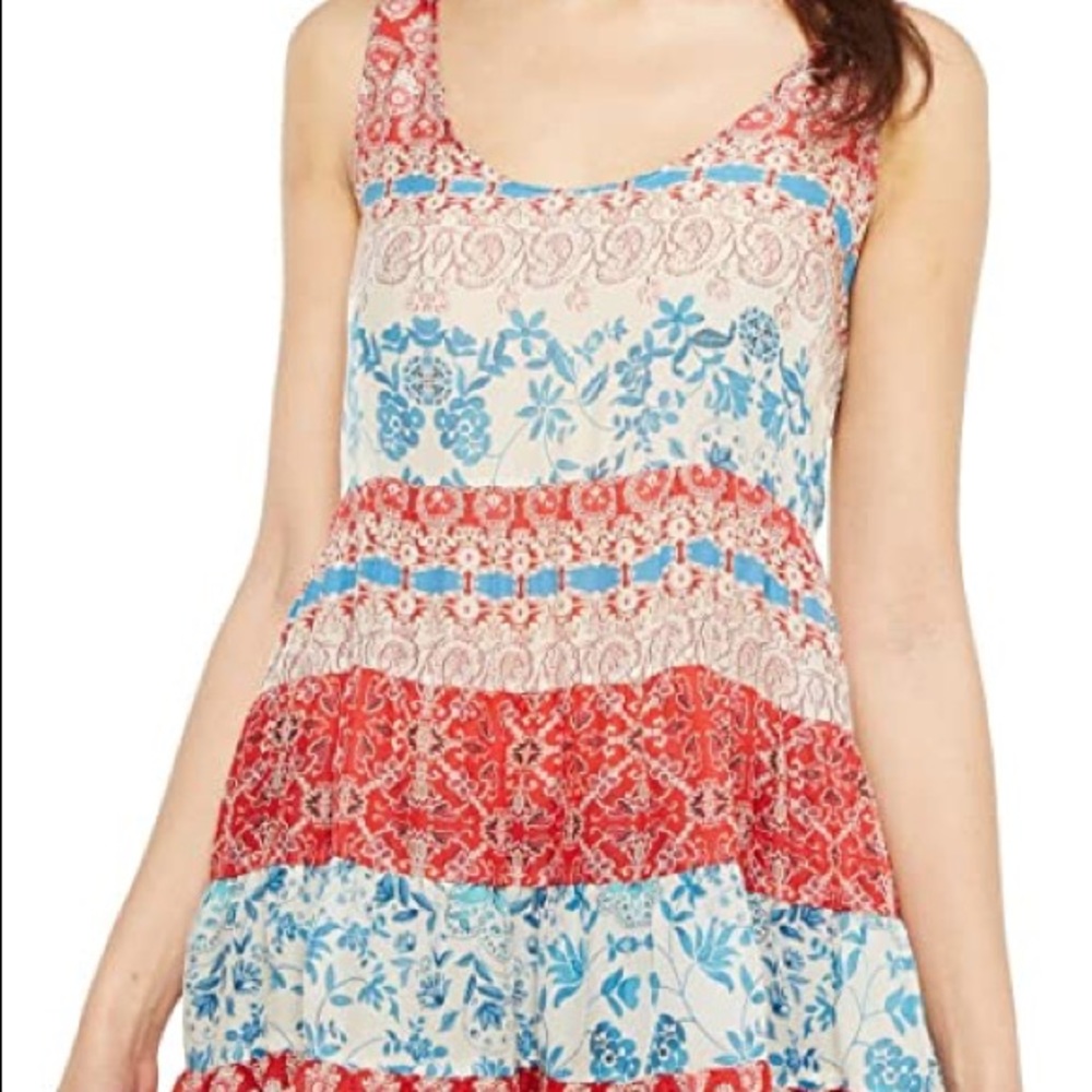 Johnny Was Archi Tiered Scoop Neck Tunic Tank